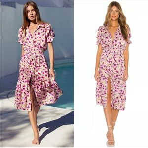 Misa Los Angeles Melvari Dress in Fuchsia Floral